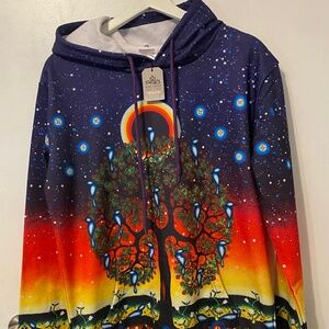 Oscardo NWt Unisex Canadian Indigenous Artist-designed TREE OF LIFE  hoody